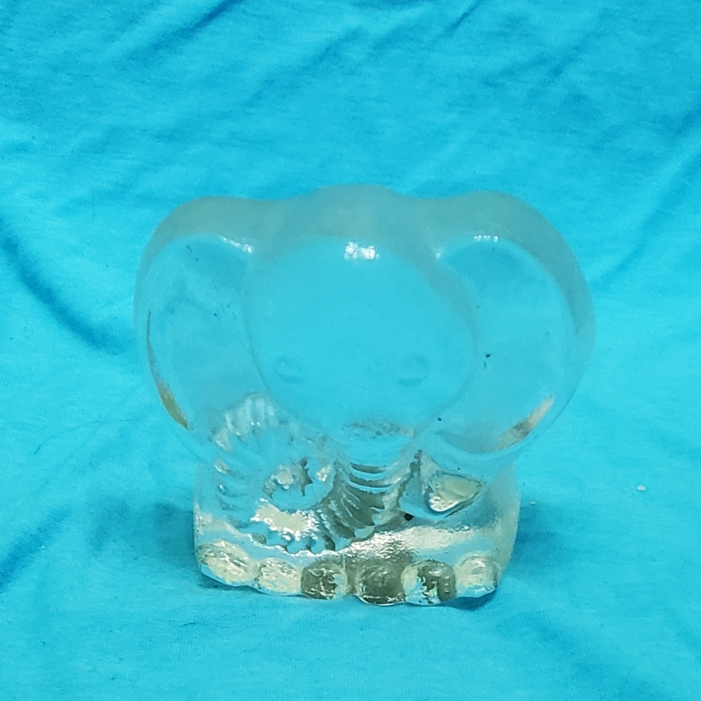 Glass Vintage ELEPHANTS 2 pcs